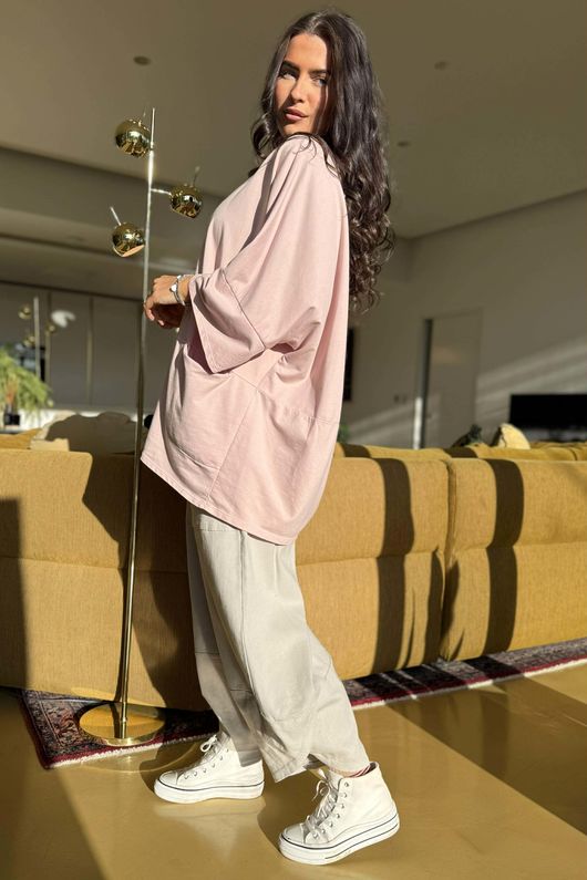 Lagen Nola Oversized Sweat Rose